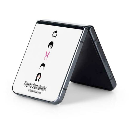 Bobs Burgers Silhouette Galaxy Z Flip5 5G Skin